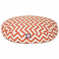MajesticPet 788995506225 30 in. Zig Zag Round Pet Bed, Burnt Orang