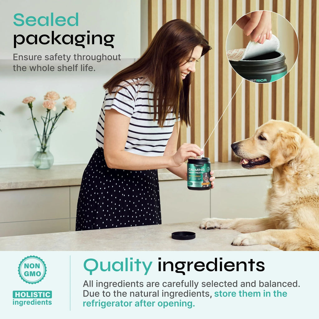 Hemp Calming Chews for Dog Anxiety Relief Calming Treats for Dogs Stress Separation Anxiety Relief Storms Hemp Seed Oil Calming Chews for Dogs Dog Calming Treats for Anxiety Relief