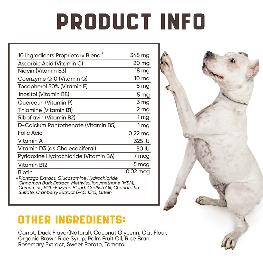 15 in 1 Dog Multivitamin Supplements Immunity Digestion Joint and Heart Health