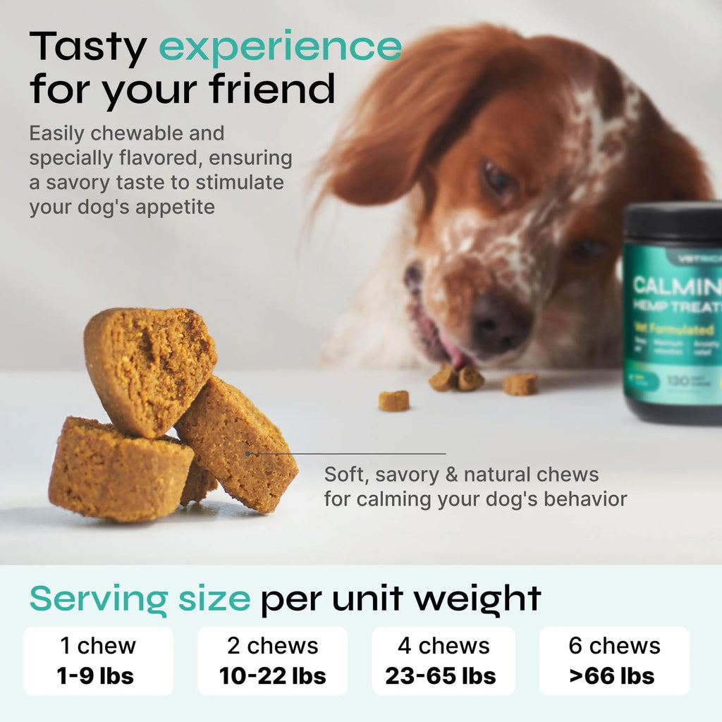 Hemp Calming Chews for Dog Anxiety Relief Calming Treats for Dogs Stress Separation Anxiety Relief Storms Hemp Seed Oil Calming Chews for Dogs Dog Calming Treats for Anxiety Relief